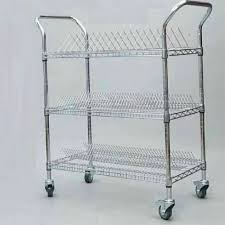Stainless Steel SMT Reel Storage Trolley