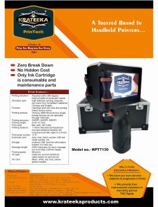 KPT7130 Handheld Inkjet Printer