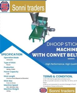 Semi Automatic Dhoop Stick Making Machine