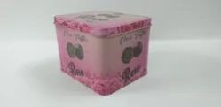 Rose Print Chocolate Tin Box