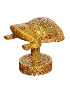 Wooden Handicraft Frog