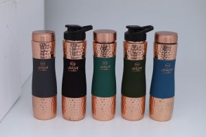 Designer Silk Water Bottles Pure Copper