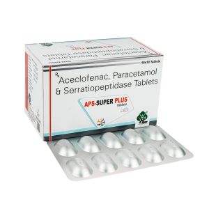 Aceclofenac Paracetamol serratiopeptidase Tablets