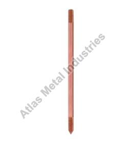 Externally Threaded Solid Copper Earth Rod