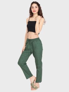 Ladies Rayon Green Pajama