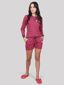 Ladies Cotton Shorts Set