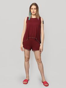 Ladies Micro Modal Top and Short Set