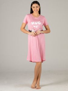 Ladies Knitted Cotton Short Nighty
