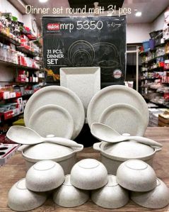 Glare melamine dinner set