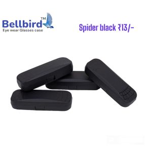 Spider Black Plastic Eyeglass Case