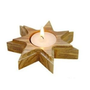 Handicraft Wooden Candle Stand