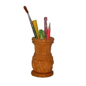 Handicraft Wooden Pen Stand