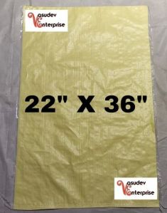 Yellow Laminated HDPE Woven Sack Bag