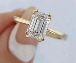 Emerald Cut Diamond Engagement Ring