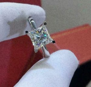 Princess Cut Diamond Solitaire Engagement Ring