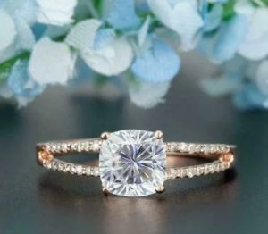 Rose Gold Diamond Solitaire Engagement Ring