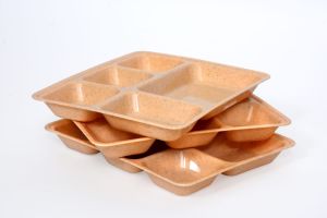 Plastic Microwave Safe Compartment Plate