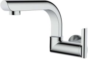 Pioneer Sink Cock With Swinging Spout and Wall Flange