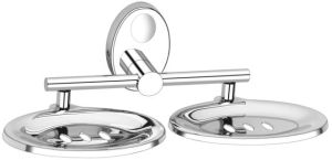 stainless steel double soap dish