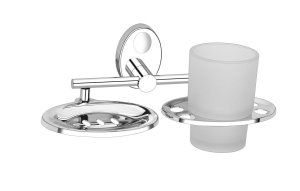 stainless steel Soap Dish with Tumbler Holder