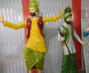 Fiberglass Punjabi Dancing Statue