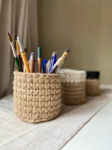 Handmade Jute Pen Stand