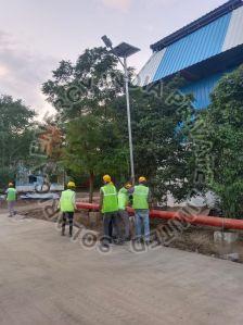 20watt Solar Street Light with Pole with 75 Watt Solar Panel