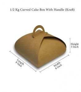 Curved Paper Cake Box