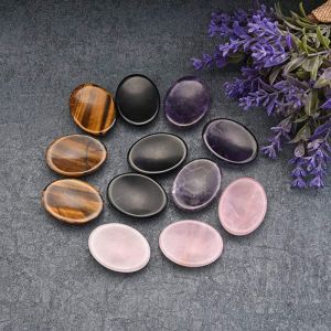 multicolor oval worry stone