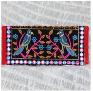 Embroidered Clutch Purse