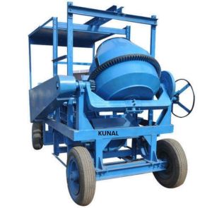 Four Pillar Diesel Concrete Lift Mixer Machine