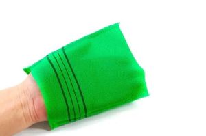 Green Korean Exfoliating Glove