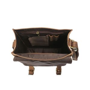 Genuine Leather Sling Messenger Bag