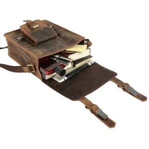 Genuine Leather Sling Messenger Bag