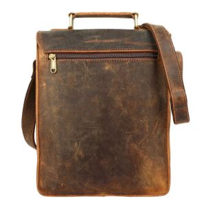 Genuine Leather Sling Messenger Bag