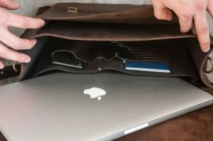 Customized Leather Laptop Bag