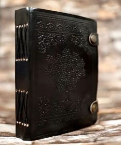 Tree Embossed Thick Cover Leather Journal