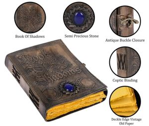 Book of Shadows Embossed Leather Journal