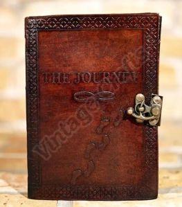 The Journey Embossed Leather Journal