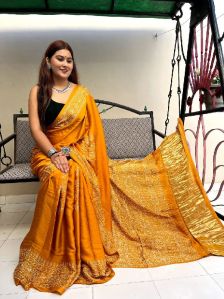 Modal Silk Sarees with Tissue Pallu