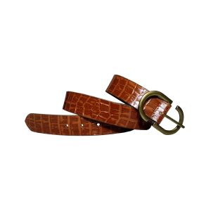 Men\'s Brown Genuine Leather Belt