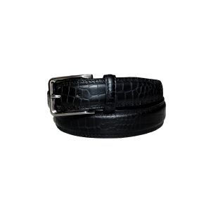 Men\'s Full Grain Crocodile Print Formal Leather Belt