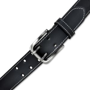 Men\'s Double Pin Full Grain Leather Belt