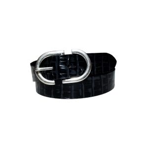 Men\'s Genuine Black Leather Belt