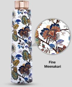 Meenakari Copper Water Bottle