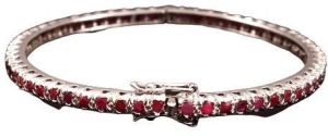 925 Sterling Silver Ruby Bangles