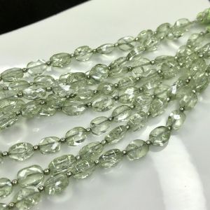 Green Amethyst Gemstone Beads