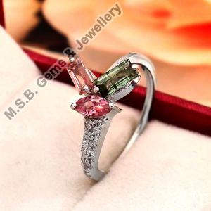 925 Sterling Silver Tourmaline Rings