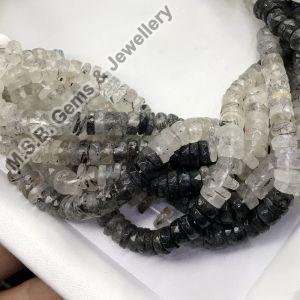 Black Rutile Gemstone Beads