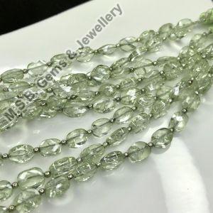 Green Amethyst Gemstone Beads